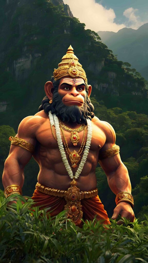 Leonardo Kino XL Hanuman Ji with the Sanjeevani MountainA 3D i 1 11zon 1 hanuman ji photo 3d