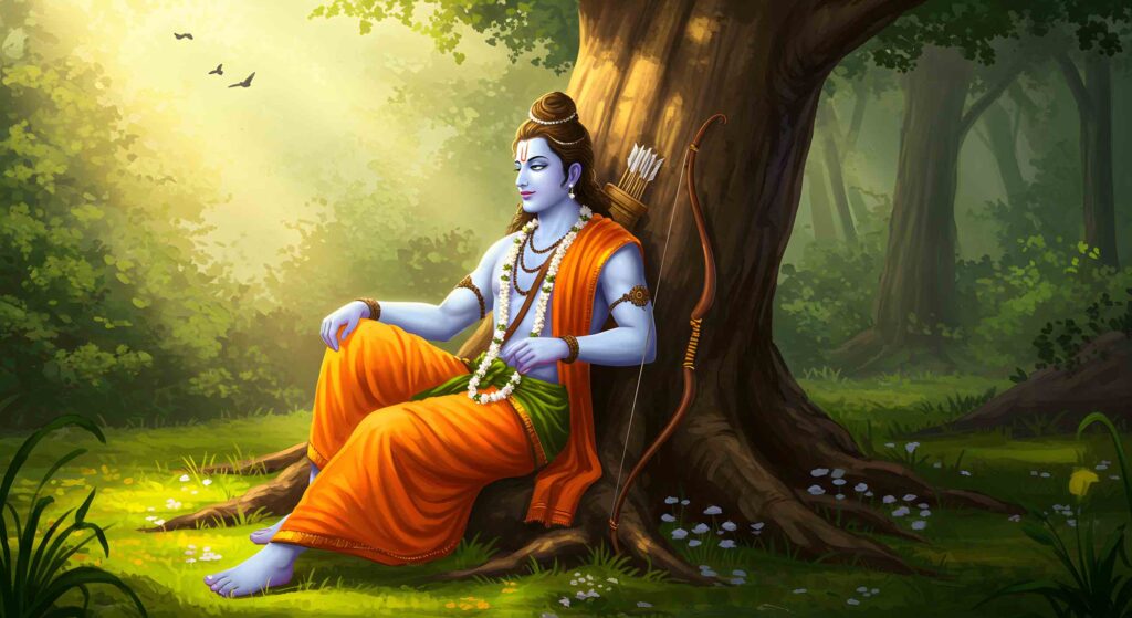 1080p shri ram photo hd – Lord Ram Resting in Forest