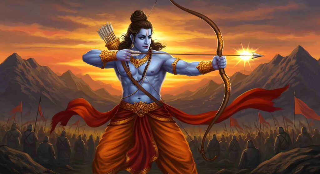 1080p shri ram photo hd – Lord Ram in Battle Stance