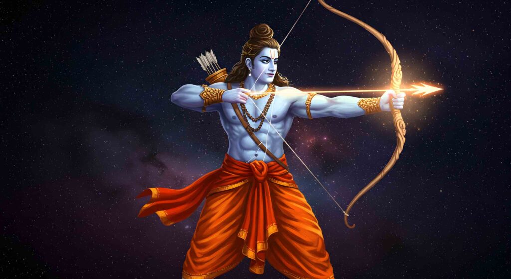 1080p shri ram photo hd – Lord Ram with Celestial Bow