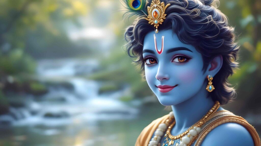 lord krishna hd 4k wallpaper