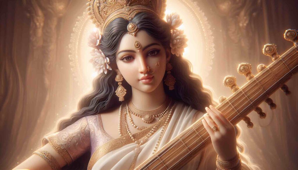 saraswati mata ki photo hd