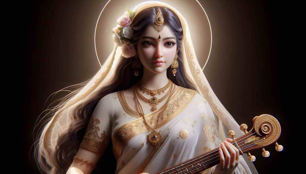 saraswati ji ka photo hd