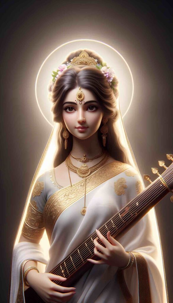 saraswati mata photo hd wallpaper