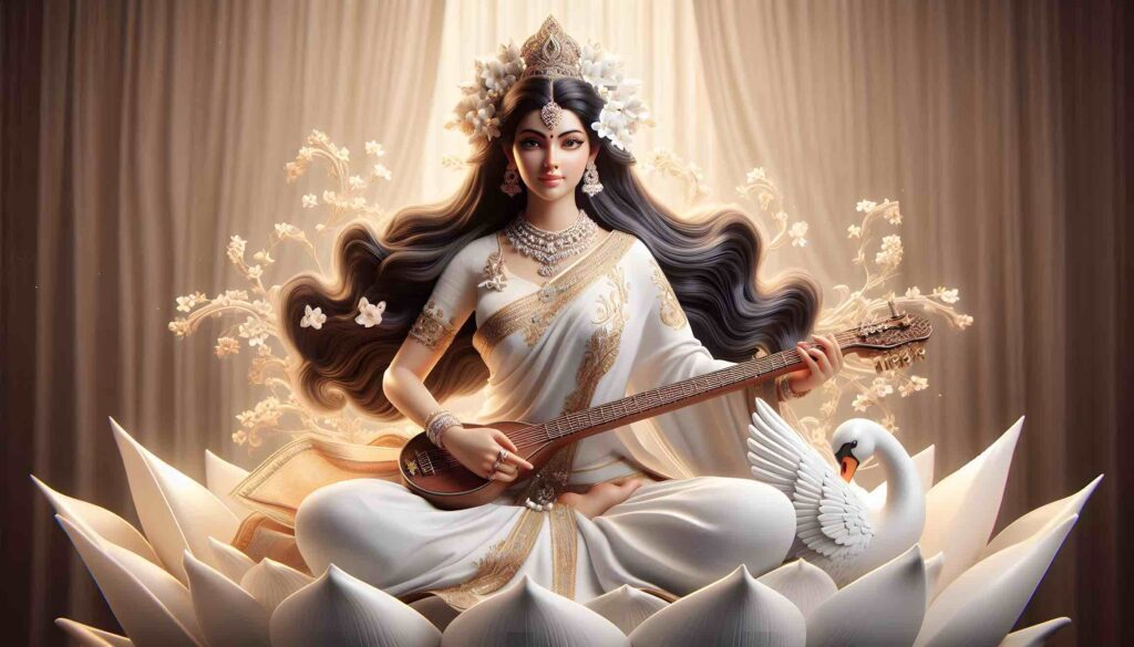 saraswati ji ki photo hd