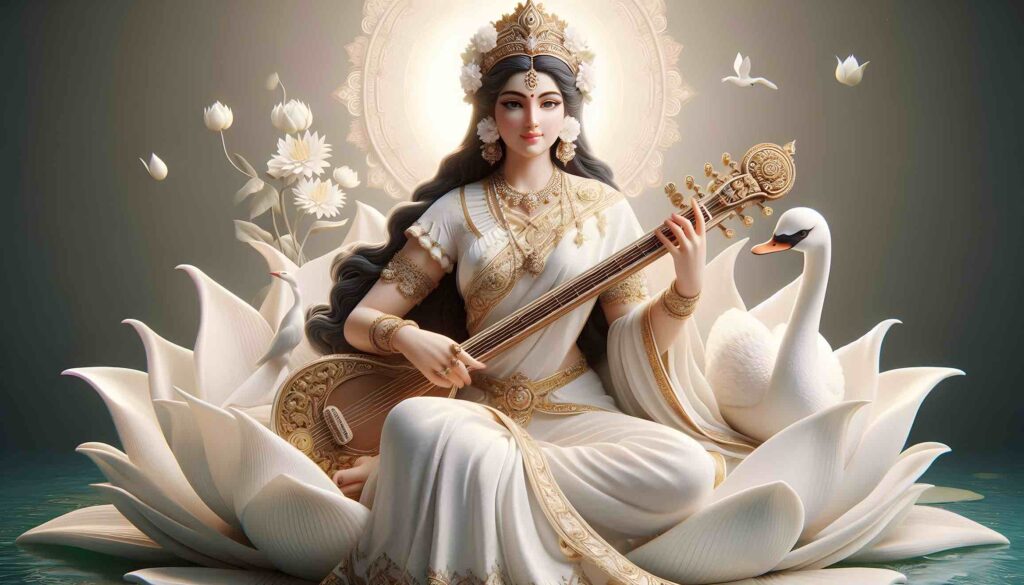 saraswati mata hd photo