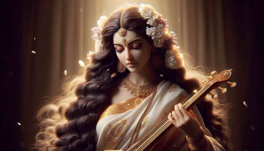 saraswati puja photo hd