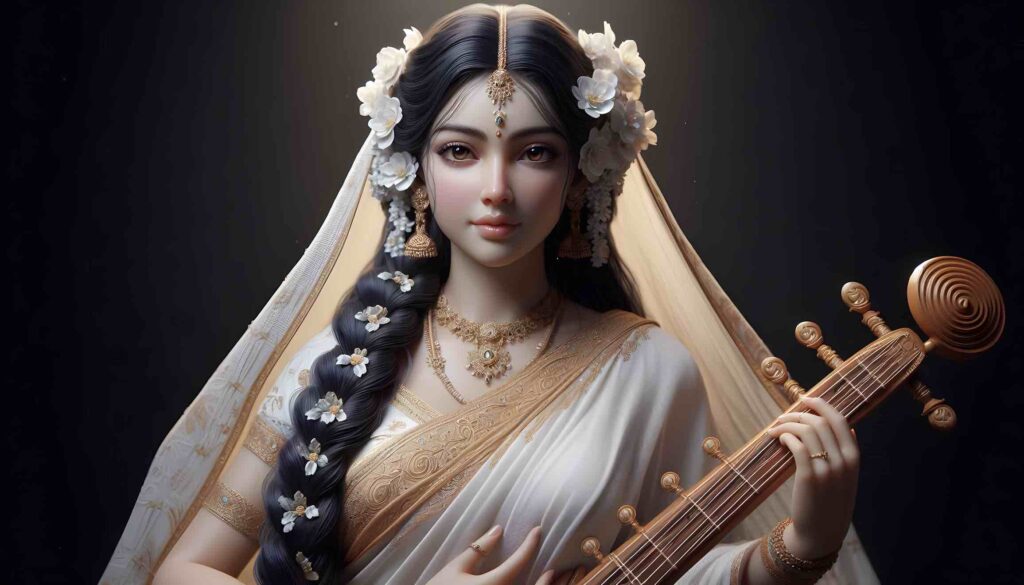 saraswati ji photo hd