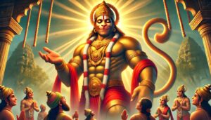 Lord Hanuman bestows divine blessings in this serene 1080p ultra hd hanuman hd wallpaper, showing his love and devotion to his followers.