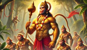 Lord Hanuman bestows divine blessings in this serene 1080p ultra hd hanuman hd wallpaper, showing his love and devotion to his followers.