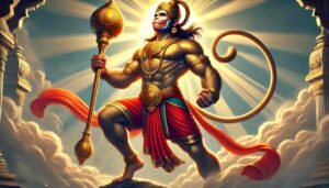 Lord Hanuman in the cosmic realm, exuding divine energy and power, captured in this 1080p ultra hd hanuman hd wallpaper full of celestial wonder.