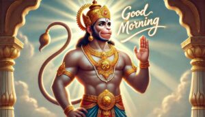 This image of “good morning images of hanuman ji” captures his divine energy and blessings, radiating positivity and strength.