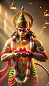 Hanuman Dada photo HD depicting Lord Hanuman offering his heart as a symbol of eternal loyalty to Lord Ram.