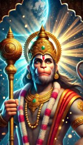 Hanuman Dada photo HD showing Lord Hanuman resting with his mace, his peaceful expression symbolizing tranquility and strength.