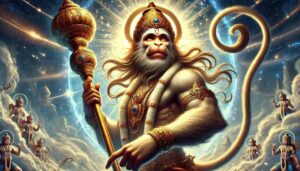 The divine aura of Lord Hanuman, depicted in breathtaking detail, perfect for Hanuman hd pics 1080p.