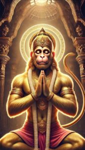 Lord Hanuman in tranquil meditation, surrounded by nature, perfect for those searching for Hanuman hd pics 1080p.