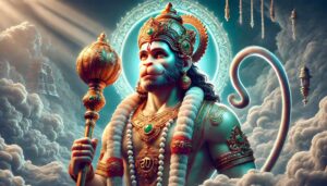 hanuman meditative pose pics hd wallpaper A majestic and vibrant image of Lord Hanuman in HD, showcasing his strength and protective aura – an inspiring hanuman pics hd wallpaper.