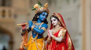 Radha Krishna marble murti images beautifully depict their divine dance, with intricate marble detailing capturing their love and devotion.