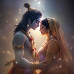 These Radha Krishna pics for DP capture the magic of a whisper shared between the divine lovers.