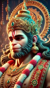 radiant lord hanuman hd pics wallpaper A serene and powerful image of Lord Hanuman that reflects his devotional strength, making it a perfect hanuman pics hd wallpaper.