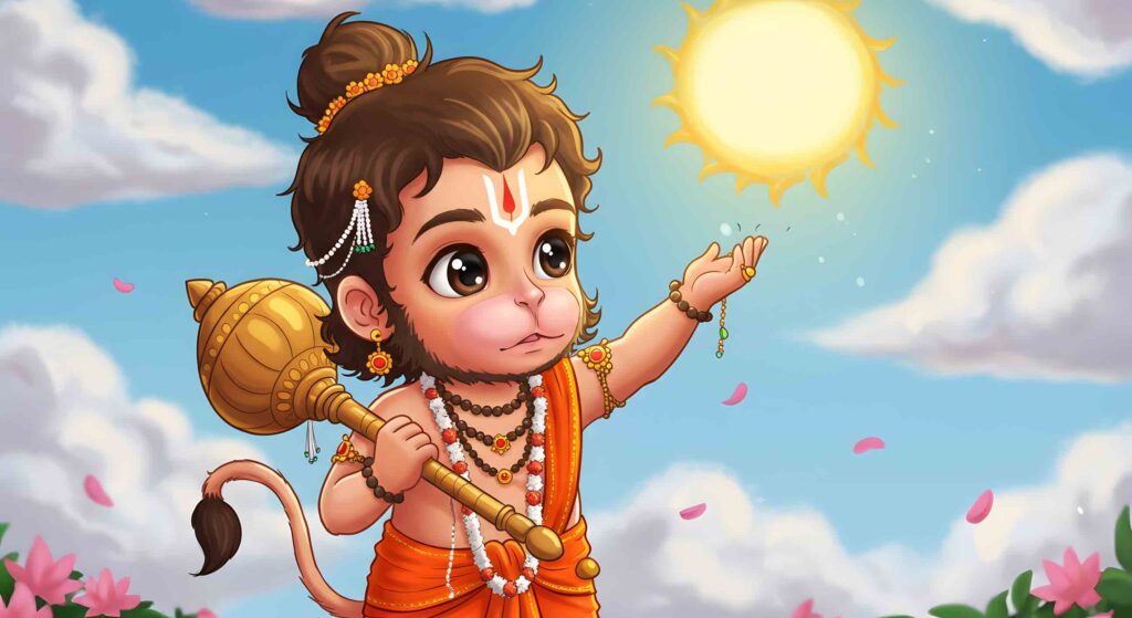 Child Hanuman – Whimsical Animation 1