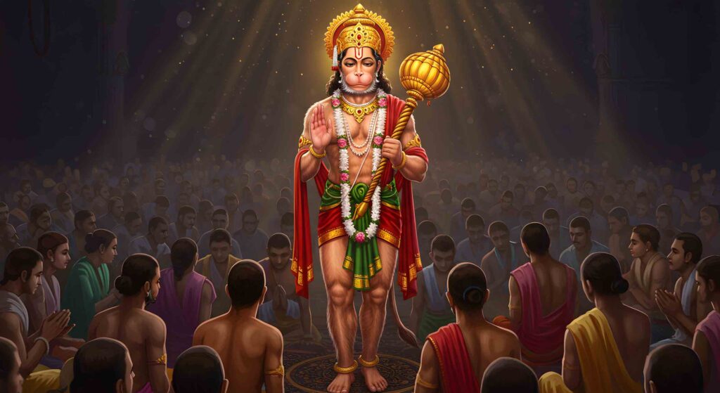 Hanuman Blessing Devotees – Divine Animation 5