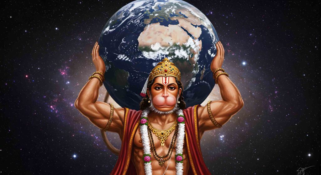 Hanuman Carrying Earth – Powerful Animation 8