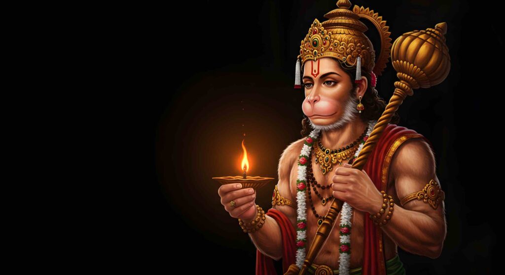 Hanuman Holding a Flame – Mystical Animation one 12