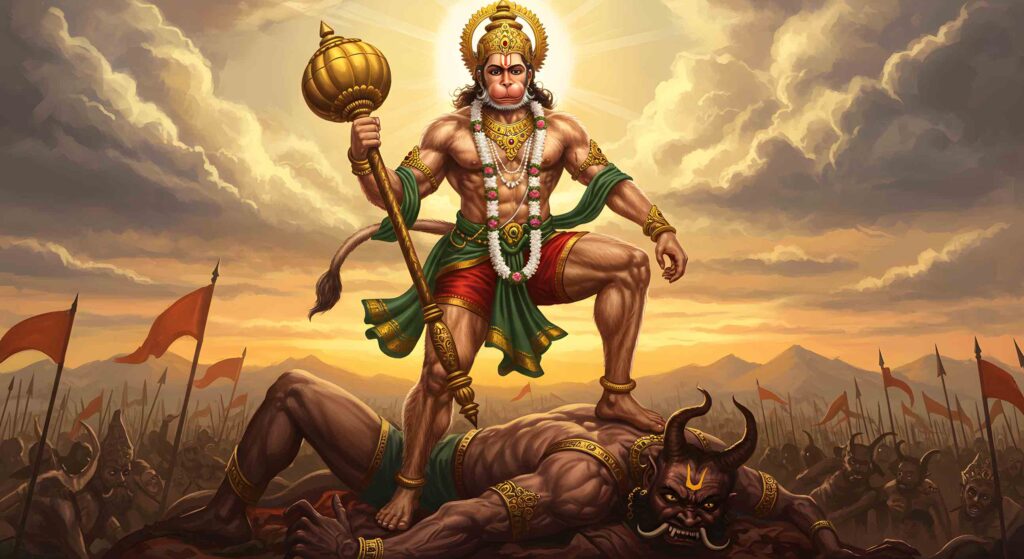 Hanuman Roaring in Victory – Epic Animation 6