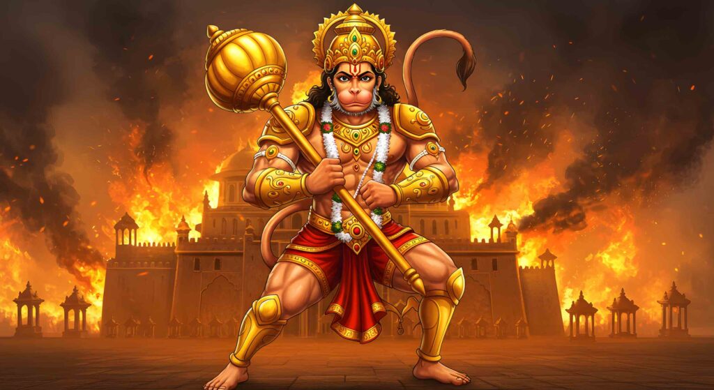 Hanuman in Battle Armor – Cartoon Adventure 1